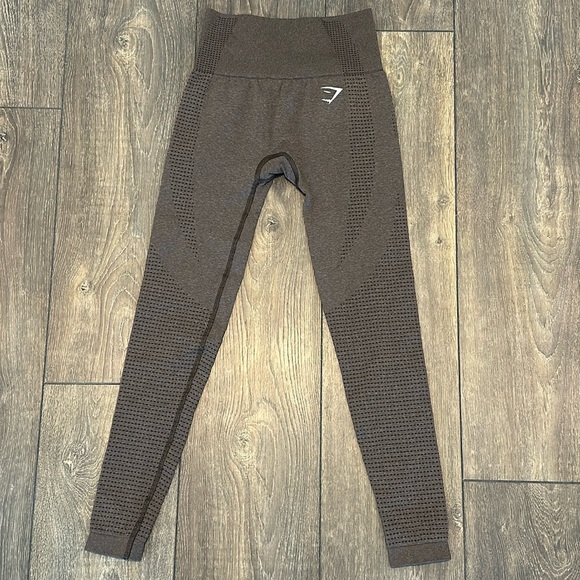 Gymshark NWOT Vital Seamless 2.0 Leggings Espresso Marl Small - Picture 1 of 6